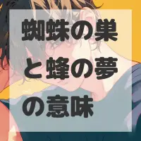 蜘蛛の巣と蜂の夢のサムネイル画像