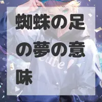 蜘蛛の足の夢のサムネイル画像