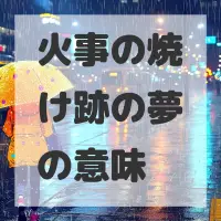 火事の焼け跡の夢のサムネイル画像