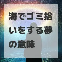 海でゴミ拾いをする夢のサムネイル画像