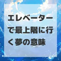 エレベーターで最上階に行く夢のサムネイル画像