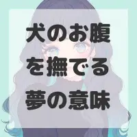 犬のお腹を撫でる夢のサムネイル画像