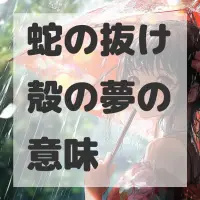 蛇の抜け殻の夢のサムネイル画像