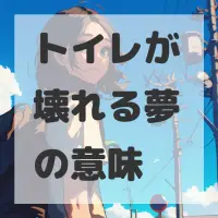 トイレが壊れる夢のサムネイル画像
