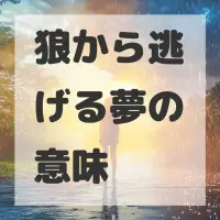 狼から逃げる夢のサムネイル画像