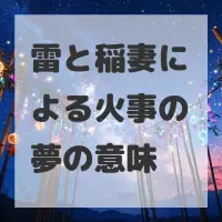 雷と稲妻による火事の夢のサムネイル画像