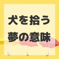 犬を拾う夢のサムネイル画像