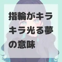 指輪がキラキラ光る夢のサムネイル画像