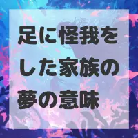 足に怪我をした家族の夢のサムネイル画像