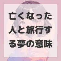 亡くなった人と旅行する夢のサムネイル画像