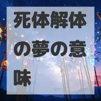 死体解体の夢のサムネイル画像