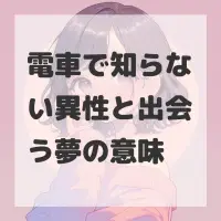 電車で知らない異性と出会う夢のサムネイル画像