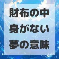 財布の中身がない夢のサムネイル画像