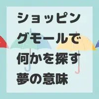 ショッピングモールで何かを探す夢のサムネイル画像