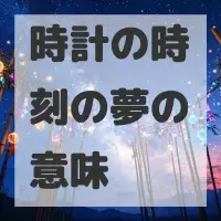 時計の時刻の夢のサムネイル画像