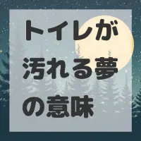 トイレが汚れる夢のサムネイル画像