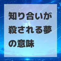 知り合いが殺される夢のサムネイル画像