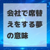 会社で席替えをする夢のサムネイル画像