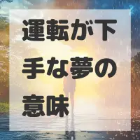 運転が下手な夢のサムネイル画像