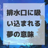 排水口に吸い込まれる夢のサムネイル画像