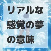 リアルな感覚の夢のサムネイル画像