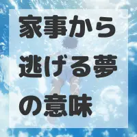 家事から逃げる夢のサムネイル画像