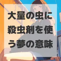 大量の虫に殺虫剤を使う夢のサムネイル画像