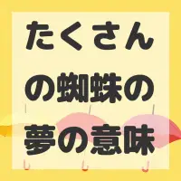たくさんの蜘蛛の夢のサムネイル画像