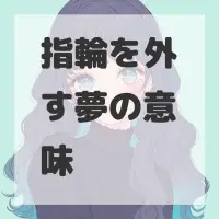 指輪を外す夢のサムネイル画像