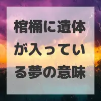 棺桶に遺体が入っている夢のサムネイル画像