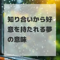 知り合いから好意を持たれる夢のサムネイル画像