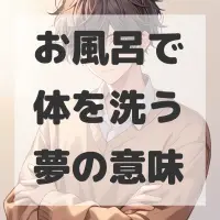 お風呂で体を洗う夢のサムネイル画像