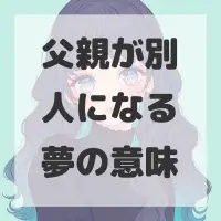 父親が別人になる夢のサムネイル画像