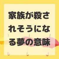 家族が殺されそうになる夢のサムネイル画像