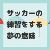 サッカーの練習をする夢のサムネイル画像