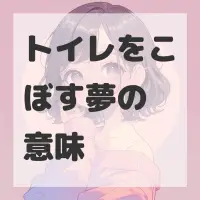 トイレをこぼす夢のサムネイル画像