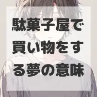 駄菓子屋で買い物をする夢のサムネイル画像