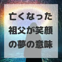 亡くなった祖父が笑顔の夢のサムネイル画像