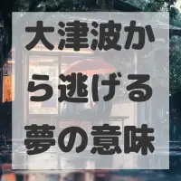 大津波から逃げる夢のサムネイル画像