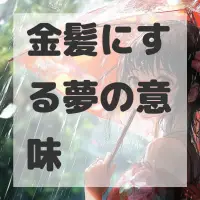 金髪にする夢のサムネイル画像