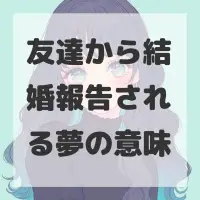 友達から結婚報告される夢のサムネイル画像