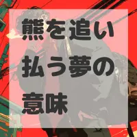 熊を追い払う夢のサムネイル画像