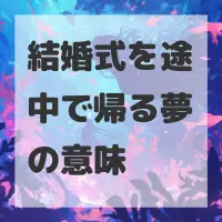 結婚式を途中で帰る夢のサムネイル画像