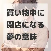 買い物中に閉店になる夢のサムネイル画像