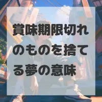 賞味期限切れのものを捨てる夢のサムネイル画像