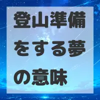 登山準備をする夢のサムネイル画像