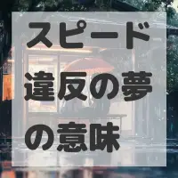 スピード違反の夢のサムネイル画像