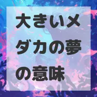 大きいメダカの夢のサムネイル画像