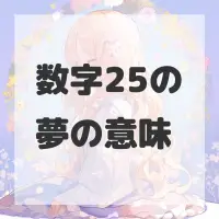 数字25の夢のサムネイル画像