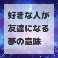 好きな人が友達になる夢のサムネイル画像